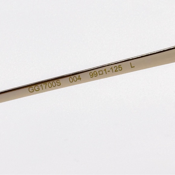 NEW GUCCI GG1700S 004 SUNGLASSES SHIELD GOLD BROWN WOMEN GUCCI EYEWEAR - Picture 8 of 10